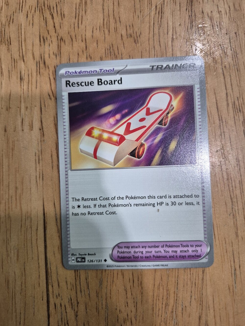QTY 7 Pokémon Trainer Rescue Board Card Pokemon Tool